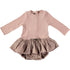 Vestido tutú rosa manga larga Pequeño Tocón