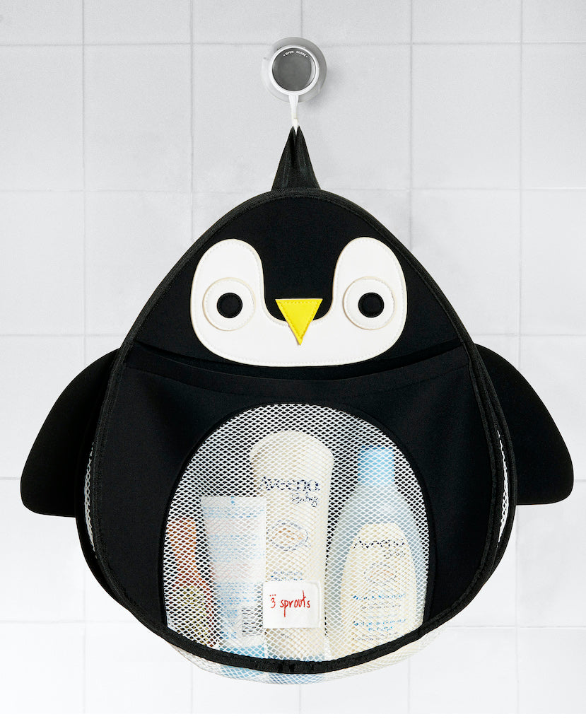 Colgador bolsa juguetes baño Pingüino 3 Sprouts