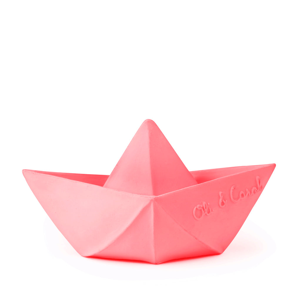 Barco Origami Rosa